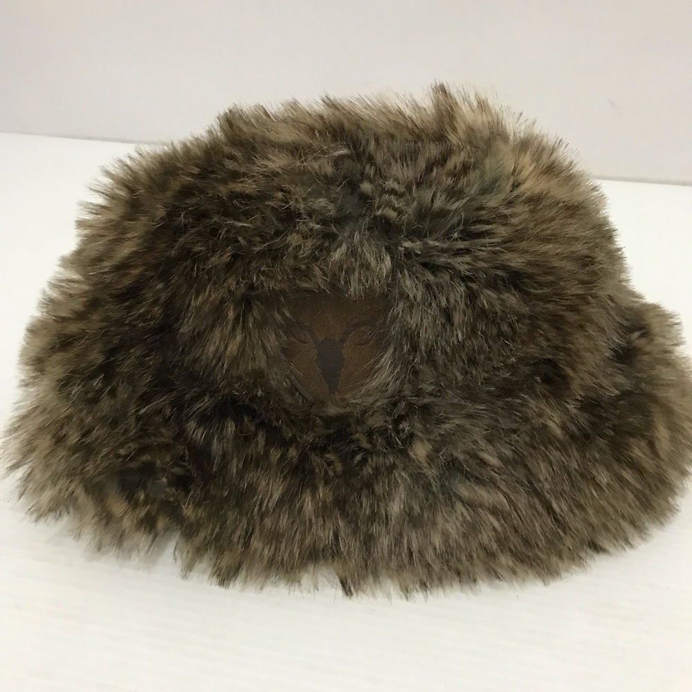 Nobis Faux Fur Hat Winter Brown Russian Style Mens/Women's Fashion  Size O/S